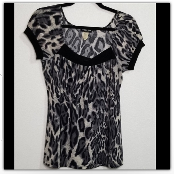 Perseption Concepts leopard print top - Picture 1 of 3